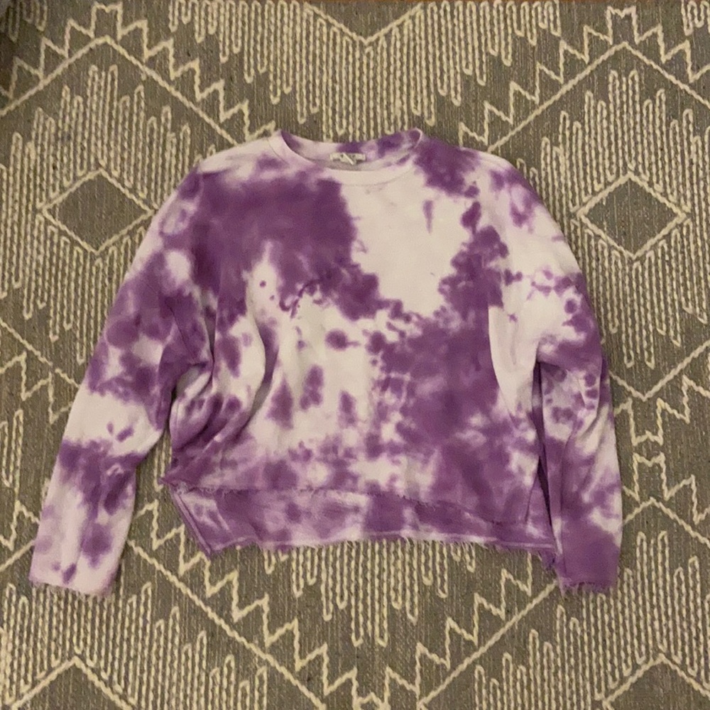 Forever 21 tie dye cropped crew neck